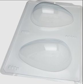 Forma Acetato BWB Simples cód. 3628 SP Ovo liso 500g
