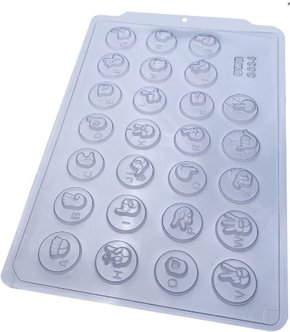 Forma Acetato BWB Simples cód.3634 Libras Alfabeto