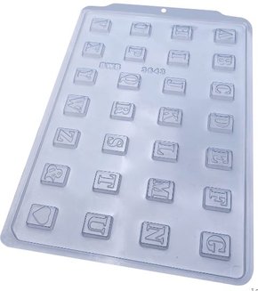 Forma Acetato BWB Simples SP cód.3643 Tablete Alfabeto