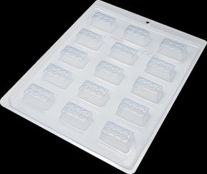 Forma Acetato BWB Simples cód.9586 Bombom detalhado 9