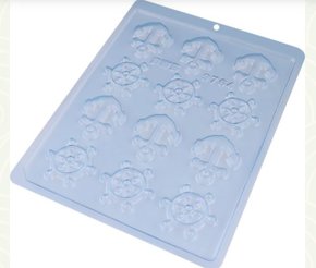 Forma Acetato BWB Simples cód.9764 Aplique Timão e Âncora