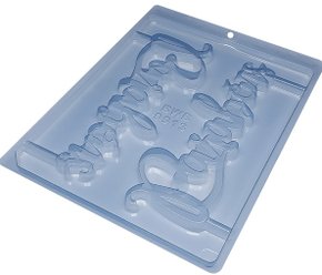 Forma Acetato BWB Simples cód. 9913 Topo de bolo Parabéns