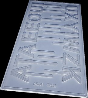 Forma Acetato BWB Simples cód. 9924 Pirulito Alfabeto 1