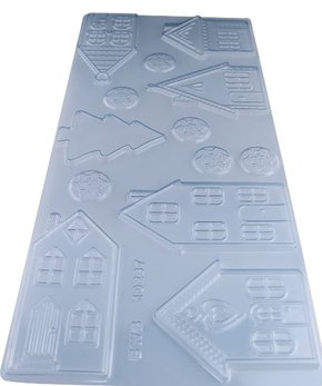 Forma Acetato BWB Simples Grande cód.10237 Placa Decoração Natalina