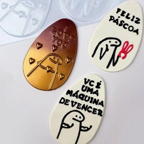 Forma Acetato BWB Simples Grande cód. 10437 Ovo Tablete Flork Tipo 250g