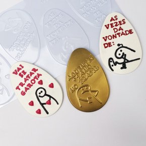 Forma Acetato BWB Simples Grande cód. 10439 Ovo Tablete Flork Tipo 500g.