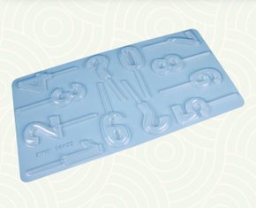 Forma Acetato BWB Simples Grande cód.10472 Velas de Chocolate