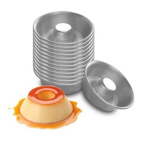 Forma Torta Suíça Alumínio 6x4 - 12 unidades - Roldan