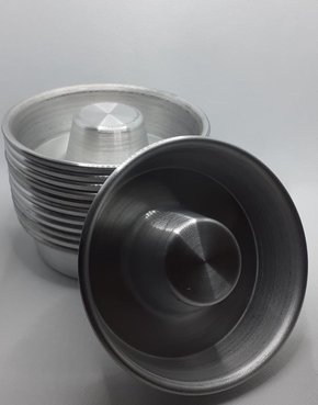 Forma Torta Suíça Alumínio 9x3 - 12 unidades - Roldan