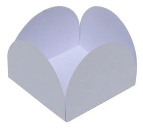 Forminha Box 4 Pétalas 3,3cm com 50 Branco – NC Toys