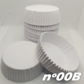 Forminha de papel Baixa nº00B Branca – 100un – Reiki 