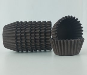 Forminha para doces N°0Q Impermeável Marrom c/100 unidades – Confesta 