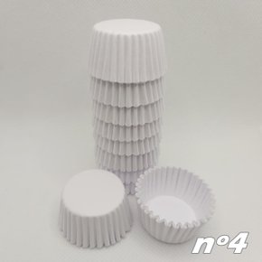 Forminha para doces nº4 Branca – 100un – Reikiv