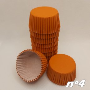 Forminha para doces nº4 Laranja – 100un – Reiki vvv