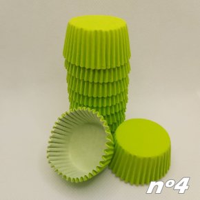 Forminha para doces nº4 Verde Limão – 100un – Reiki 