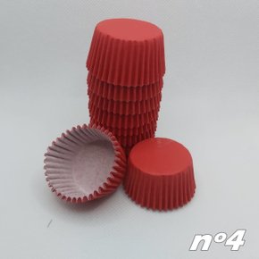 Forminha para doces nº4 Vermelha – 100un – Reiki 