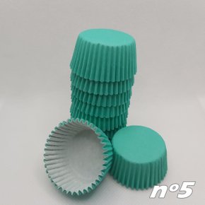 Forminha para doces nº5 Verde Tiffany – 100un – Reiki 