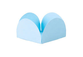 Forminha Quatro Pétalas Azul Bebê 50 unidades – Sulformas 