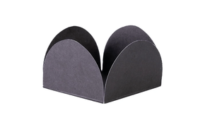 Forminha Quatro Pétalas Preta 50 unidades – Sulformas 