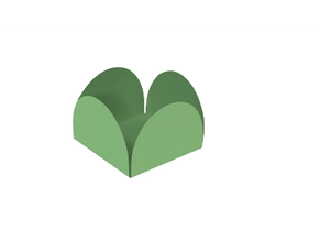 Forminha Quatro Pétalas Verde 50 unidades – Sulformas 