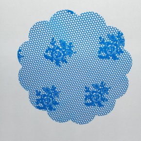 Fundo Decorado nº 9 Rendado Azul Royal com 100 un. – Cartonagem Brasil