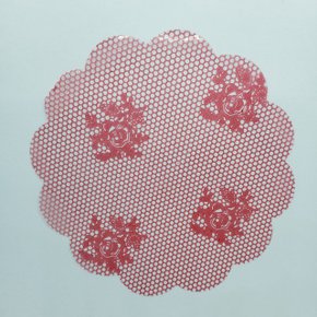 Fundo Decorado nº 9 Rendado Vermelho com 100 un. – Cartonagem Brasil