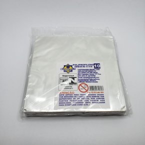 Fundo Quadrado Transparente 10x10cm com 500 un. – Cartonagem Brasil