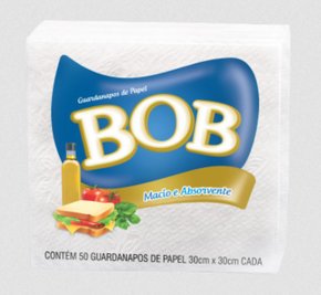 Guardanapo Bob Folha Simples 30cm x 30cm - 50 folhas