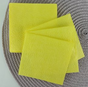 Guardanapo liso Amarelo 20x20 C/50 Unidades – Bello Festas 