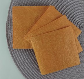 Guardanapo liso Laranja 20x20 C/50 Unidades – Bello Festas 