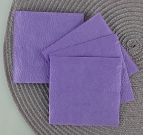 Guardanapo liso Lilás 20x20 C/50 Unidades – Bello Festas 