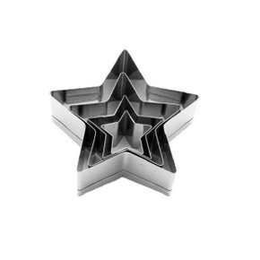 Jogo de Cortador Estrela com 4 peças Inox - Caparroz.