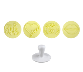 Kit Carimbos Paixão 5cm Amarelo – BlueStar