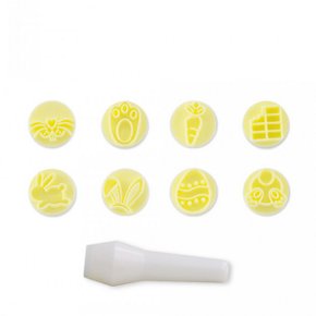 Kit Carimbos Páscoa Amarelo com 8 Peças – BlueStar 