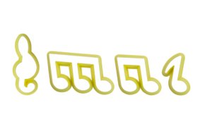 Kit Cortador de Notas Musicais com 4 peças - BlueStar