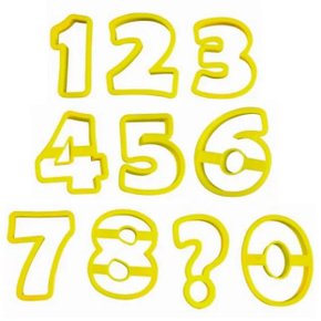 Kit Cortador de Números 8,5cm com 10 peças BlueStar