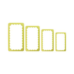 Kit Cortador de Retângulo Babados com 4 peças - BlueStar