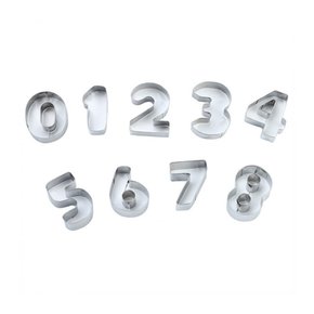 Kit Cortador Números Mini Inox