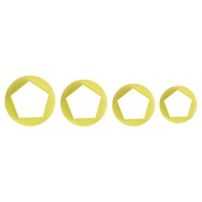 Kit Cortador Pentágonos M com 4 peças - BlueStar