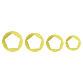 Kit Cortador Pentágonos P com 4 peças - BlueStar