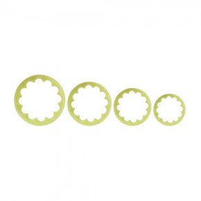 Kit Cortador Redondo Babados M com 4 peças – BlueStar