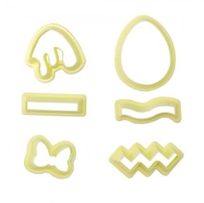 Kit Cortadores Ovos Decorados Páscoa com 6 peças – BlueStar 