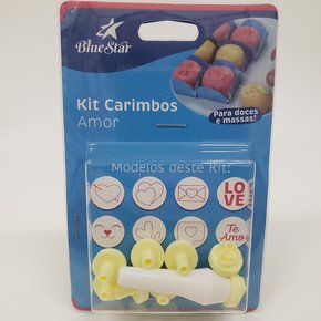 Kit mini Carimbos Amor 8 peças - Bluestar