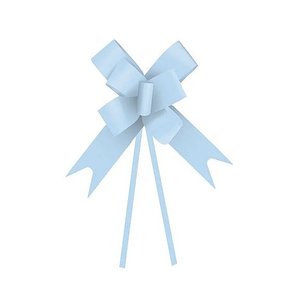 Laço pronto Plástico 12mm Azul Claro 10 unidades - Cromus