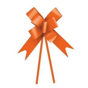 Laço pronto Plástico 30mm Laranja 10 unidades - Cromus