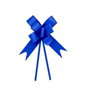 Laço pronto Plástico 49mm Azul 10 unidades - Cromus