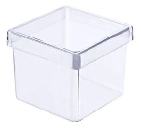 Lembrança caixa acrílica 5x5x4 com 10 unidades