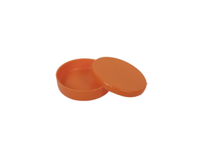 Lembrança Latinha Redonda Laranja com 10 unidades