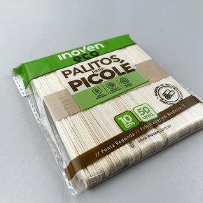 Palito p/ Picole em Bambu – 10cm (50und) - Inoven