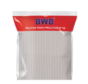 Palito para pirulito 28cm Cristal – 50un – BWB